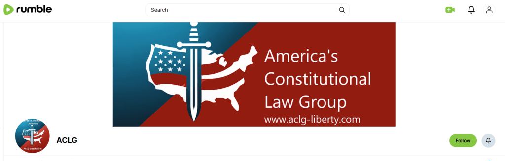 See ACLG on&nbsp;Rumble