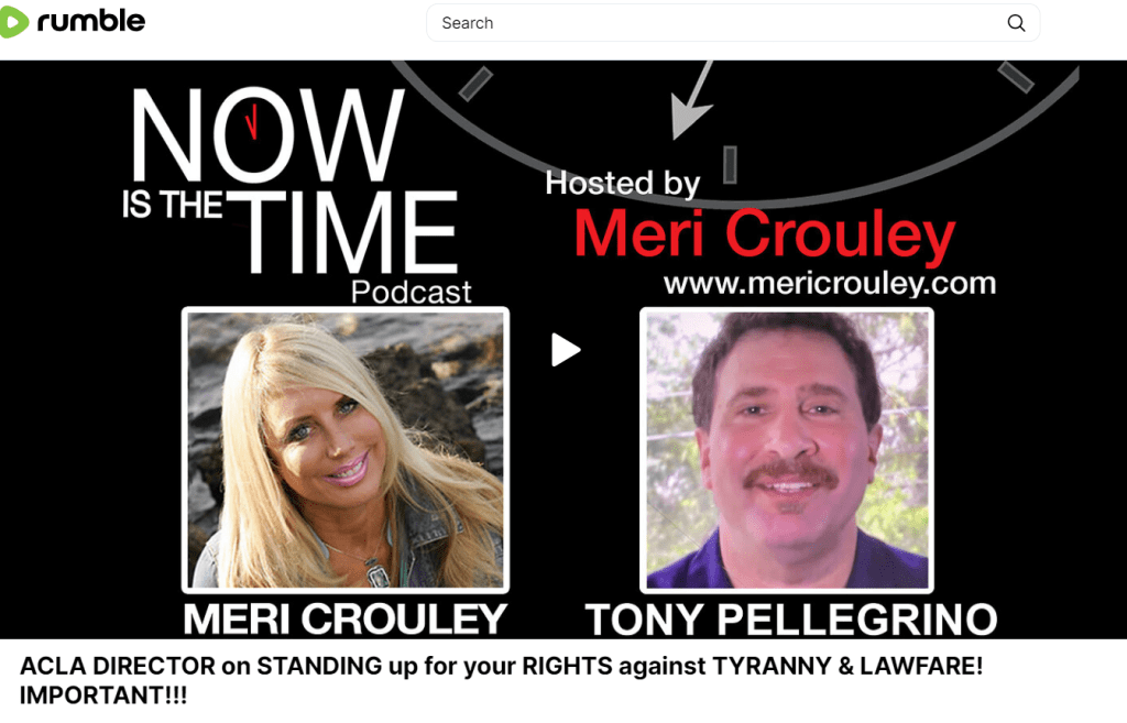 Meri Crowley interviews Tony&nbsp;Pellegrino